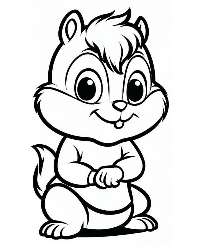 Nyomtatható Alvin és a mókusok ingyenes