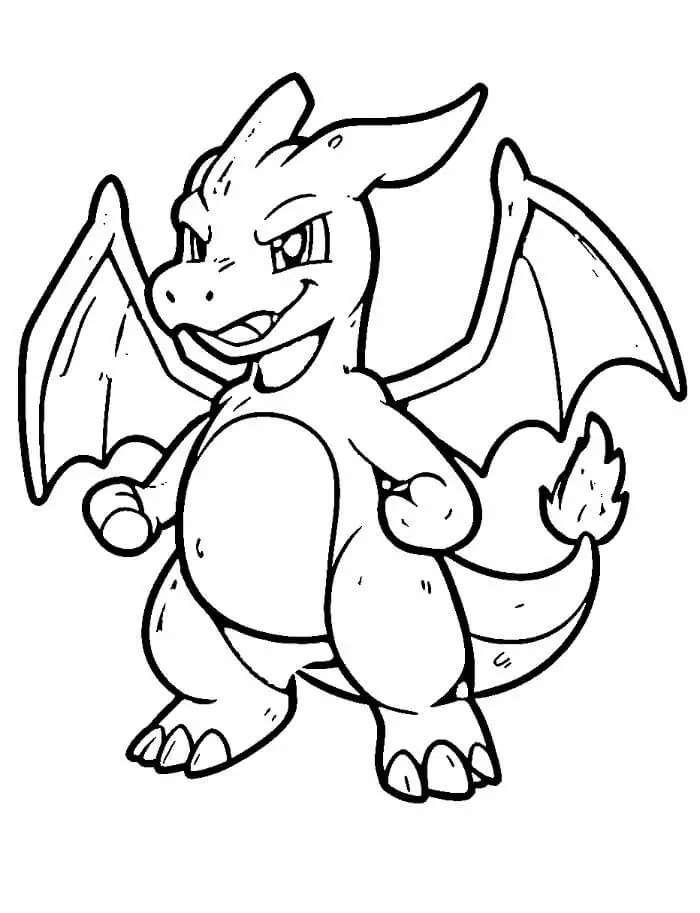 Nyomtatható Charizard kép színező