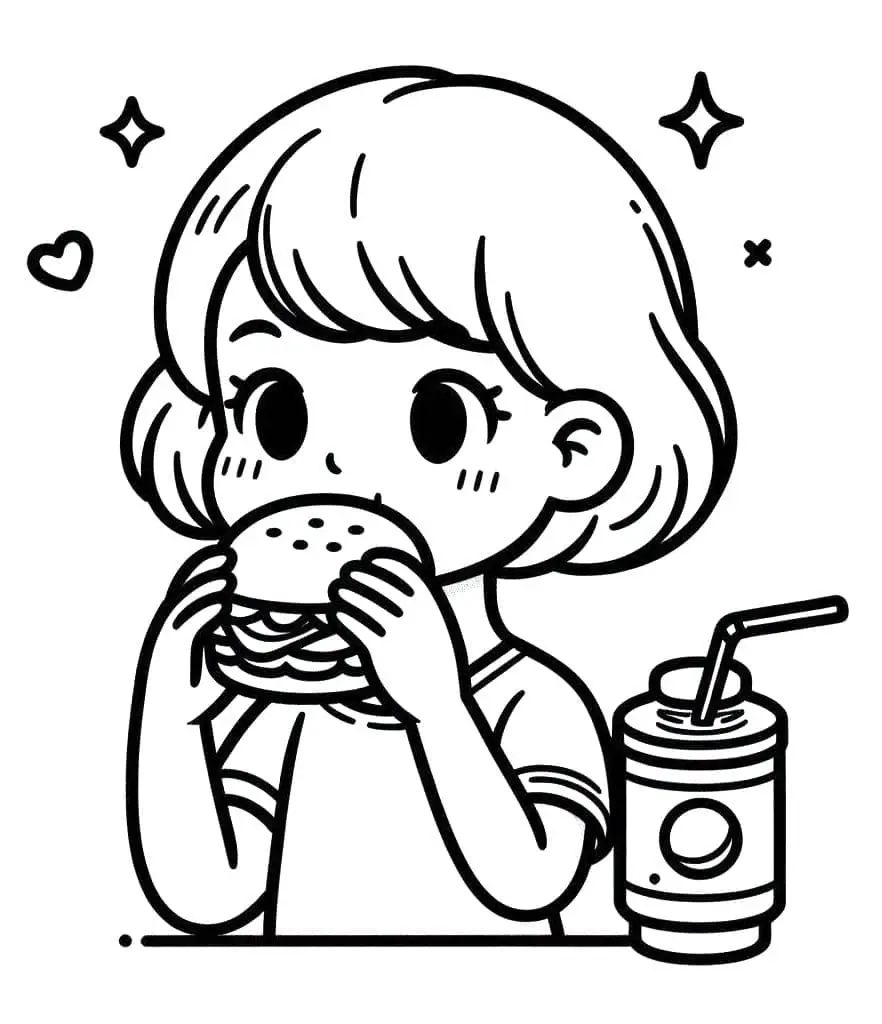 Nyomtatható Ingyenes Hamburger
