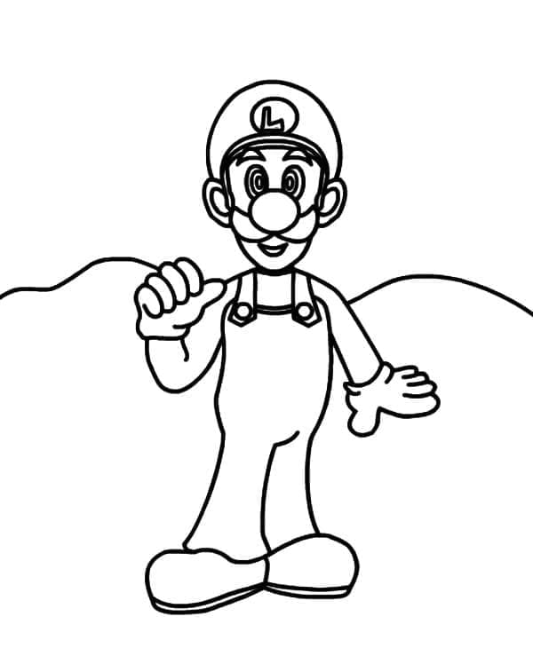 Nyomtatható Luigi gyermekeknek