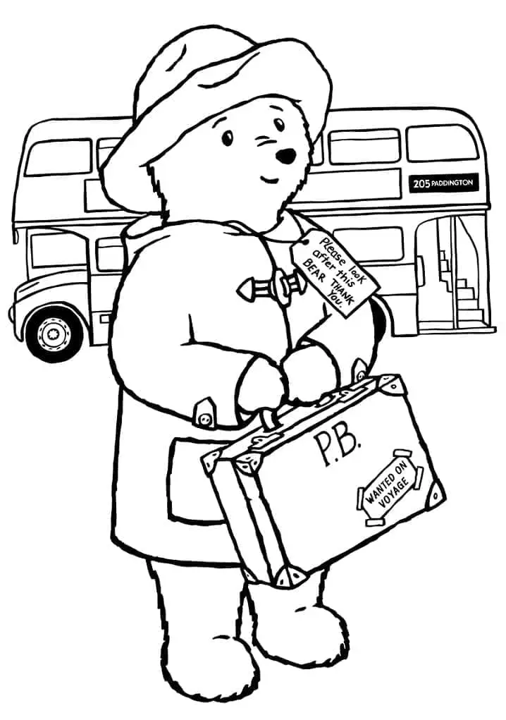 Paddington kiszínezéshez