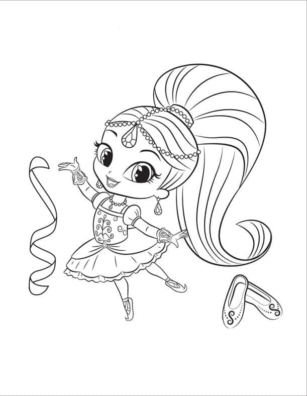 Shimmer és Shine ingyenesen nyomtatható képek