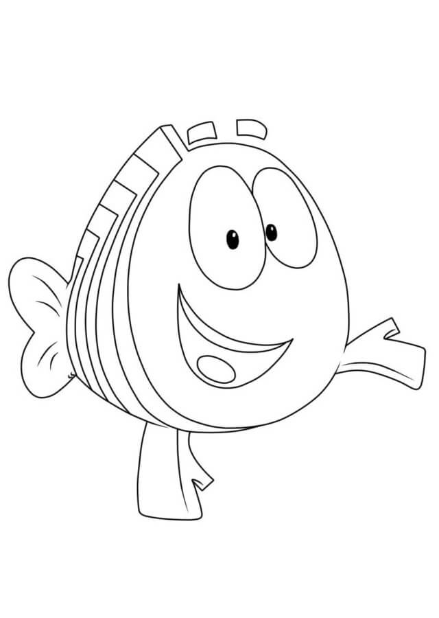 Színezhető Bubbi Guppik