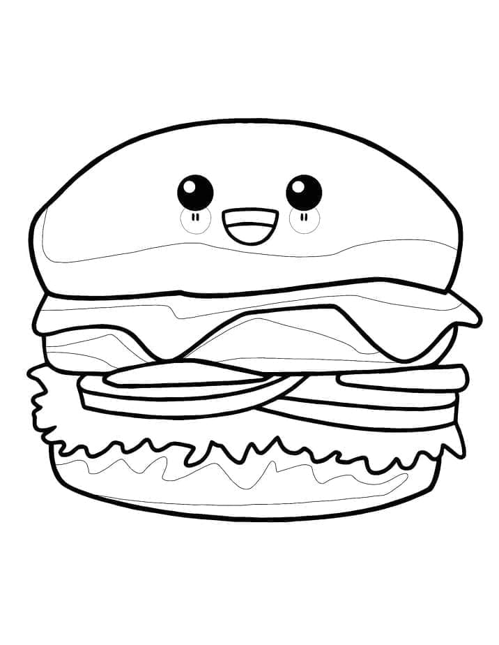 Színezhető Hamburger