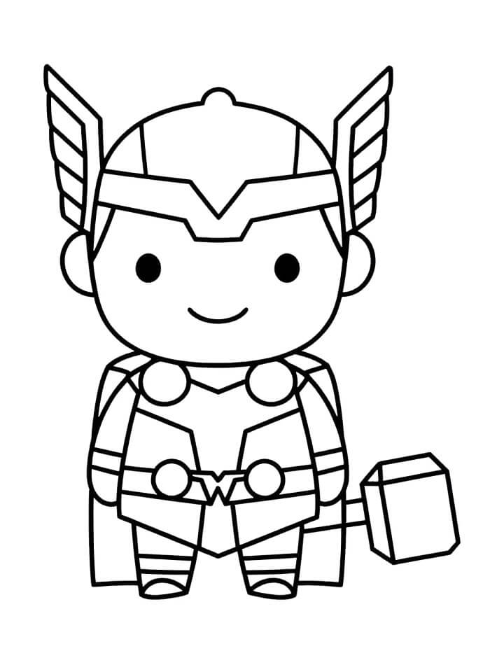 Thor színezhető