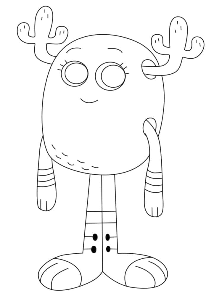 Gumball Kiszínezéshez