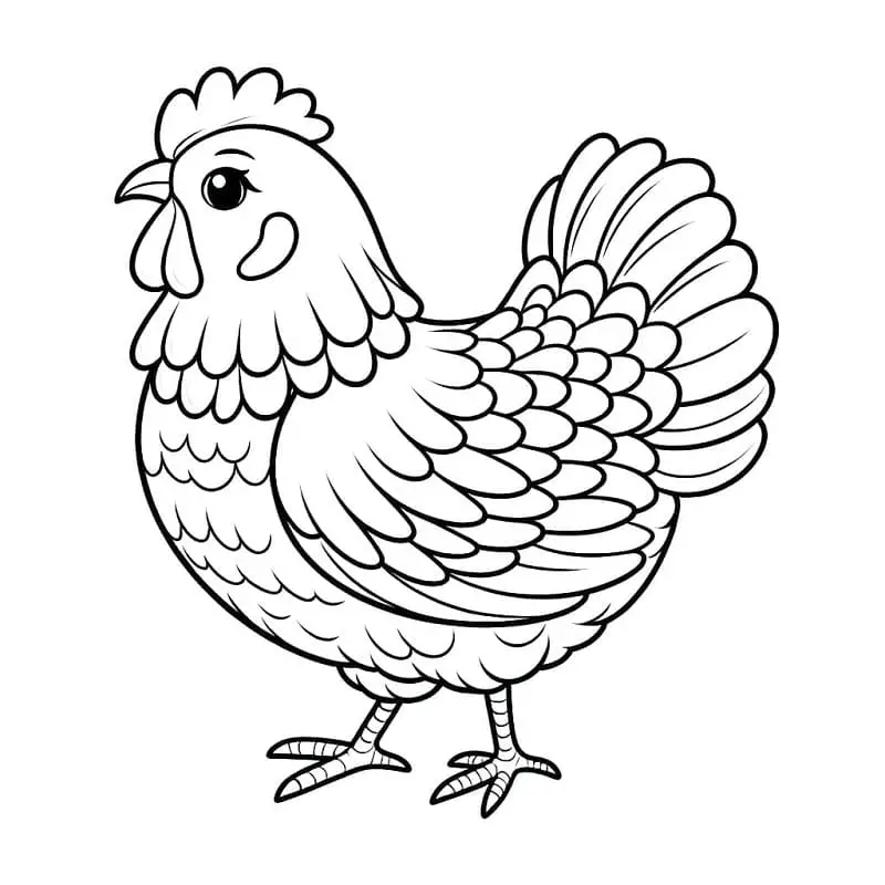 Tyúk színező