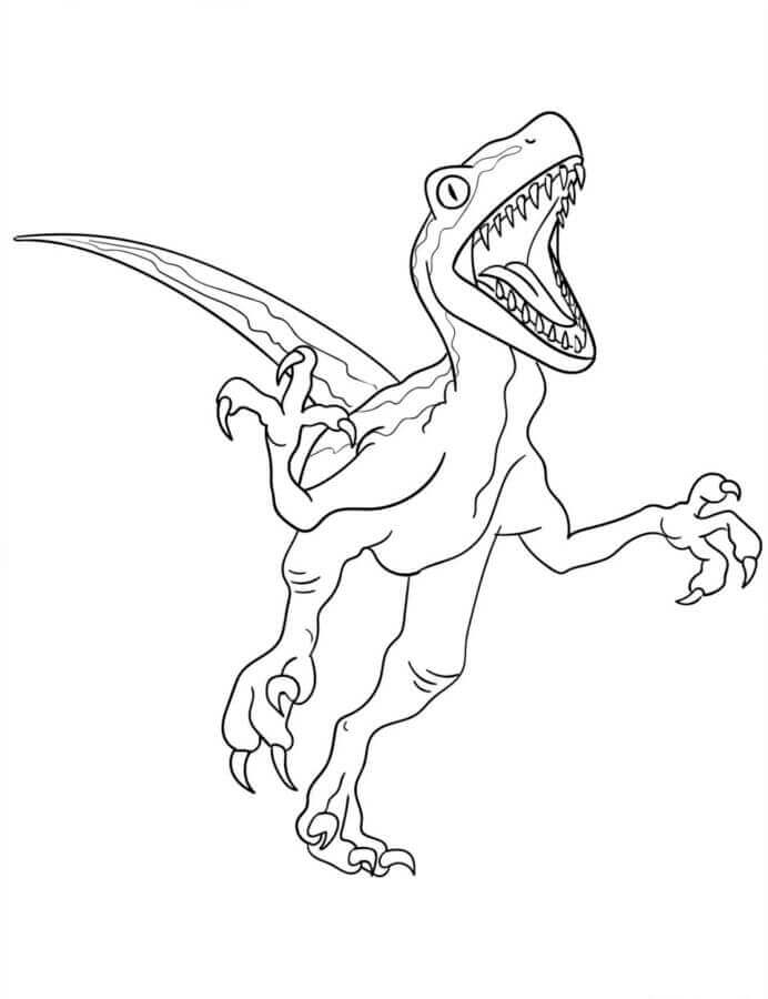 Nyomtatható Ingyenes Velociraptor