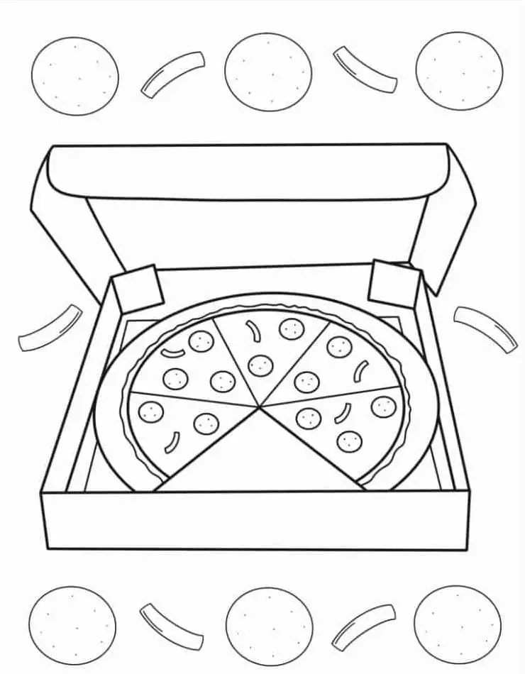 Pizza színező