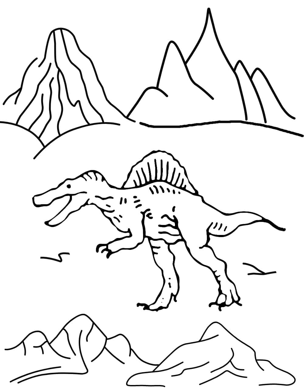 Nyomtatható Spinosaurus