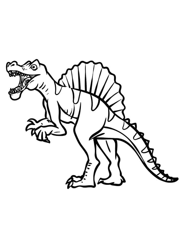 Spinosaurus Színezhető Gyerekeknek