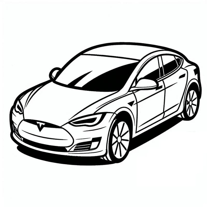 Tesla Színezés színező