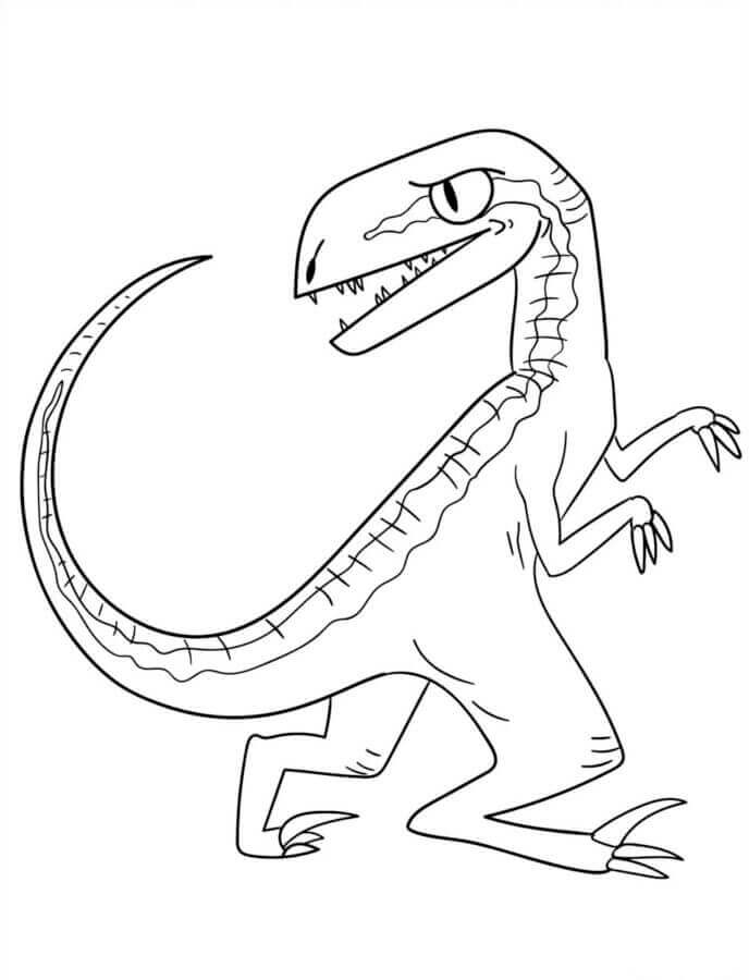 Velociraptor Nyomtatható Gyerekeknek