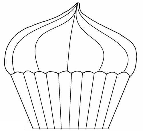 Cupcake Kiszínezéshez