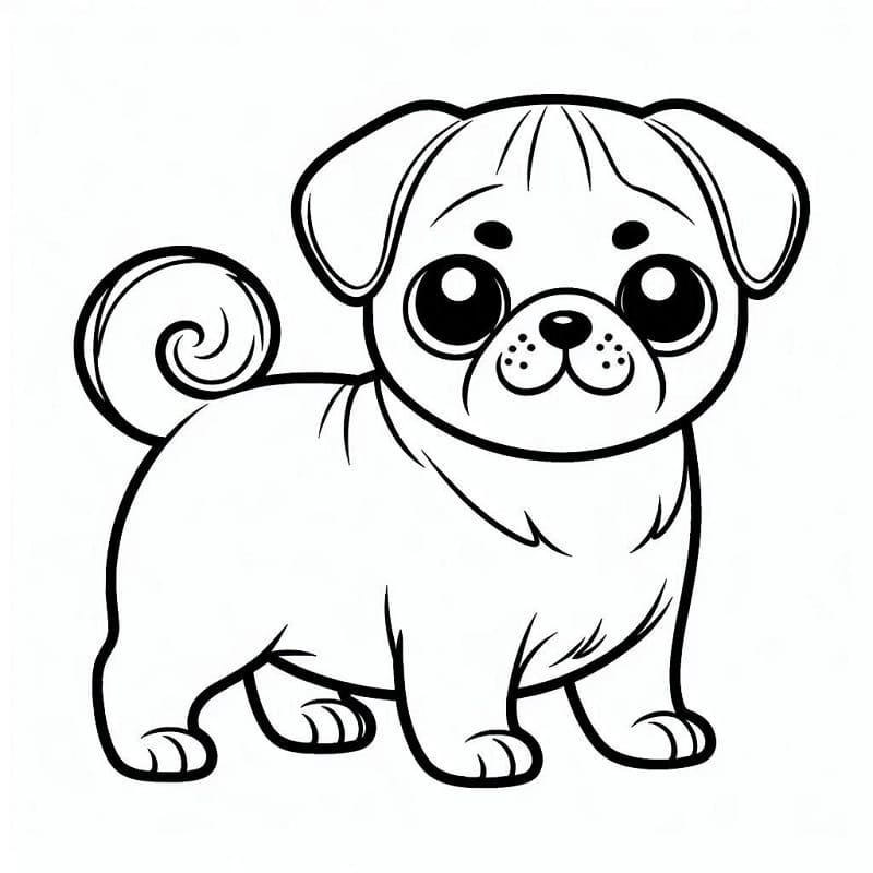 Mopsz színező