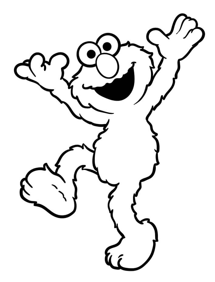 Elmo Kiszínezhető Gyerekeknek