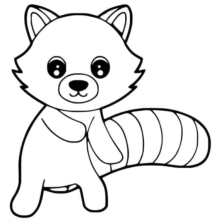 Ingyenes Vörös Panda Nyomtatáshoz
