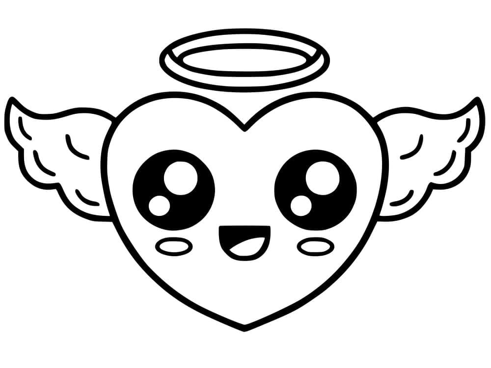 Kawaii angyal szív