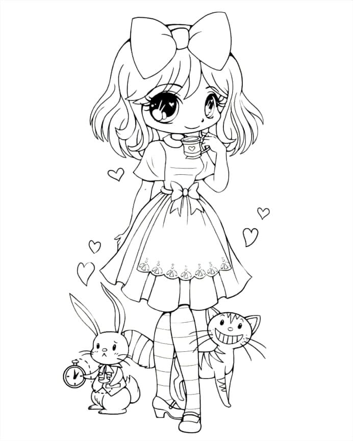 Kawaii Anime Lány