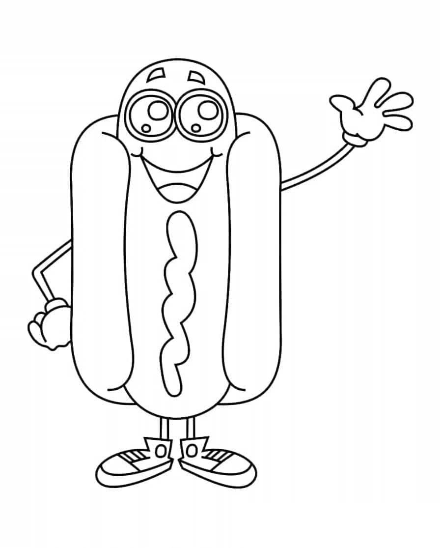 Kawaii hot dog