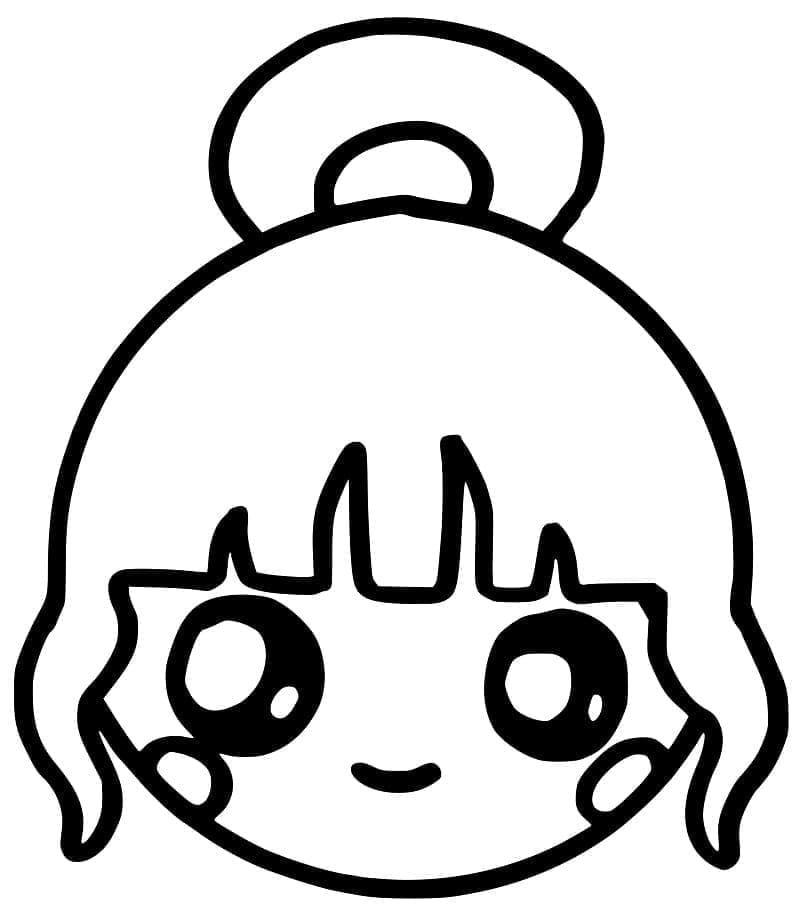 Kawaii lány arca