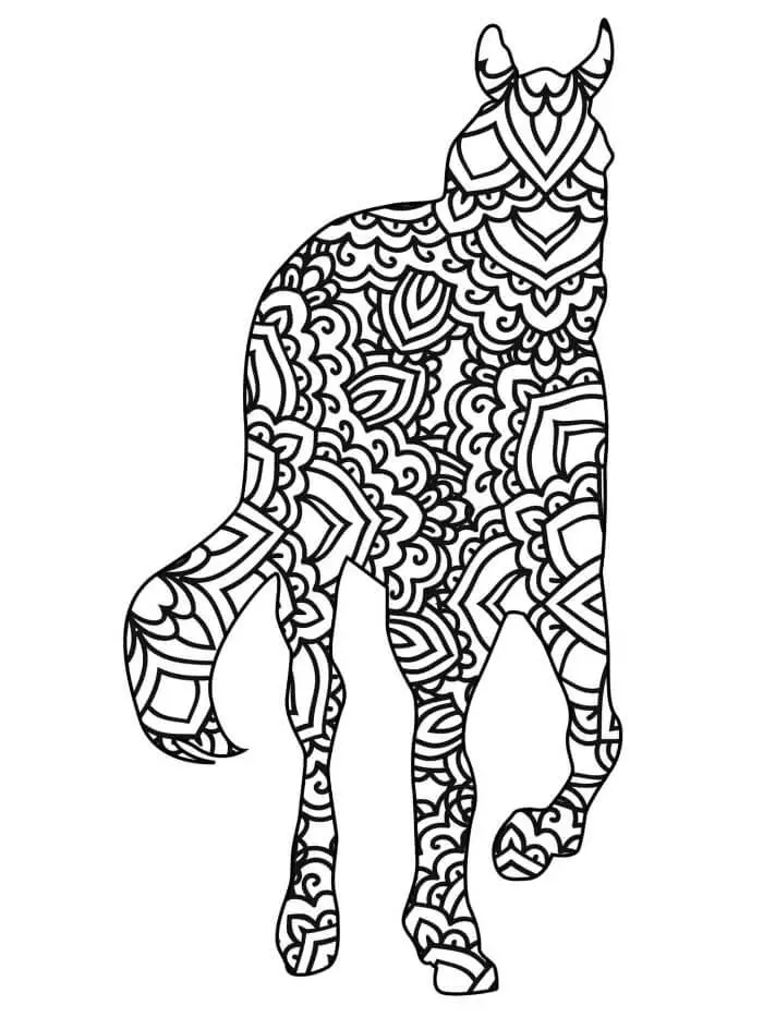 Ló mandala 1 Éves Gyerekeknek
