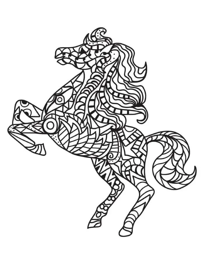 Ló mandala 2 Éves Gyerekeknek
