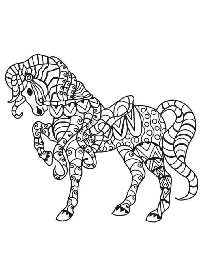 Ló mandala 6 Éves Gyerekeknek