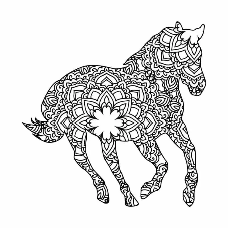 Ló mandala Kép