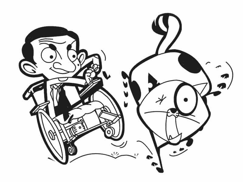 Mr Bean Kiszínezhető Gyerekeknek