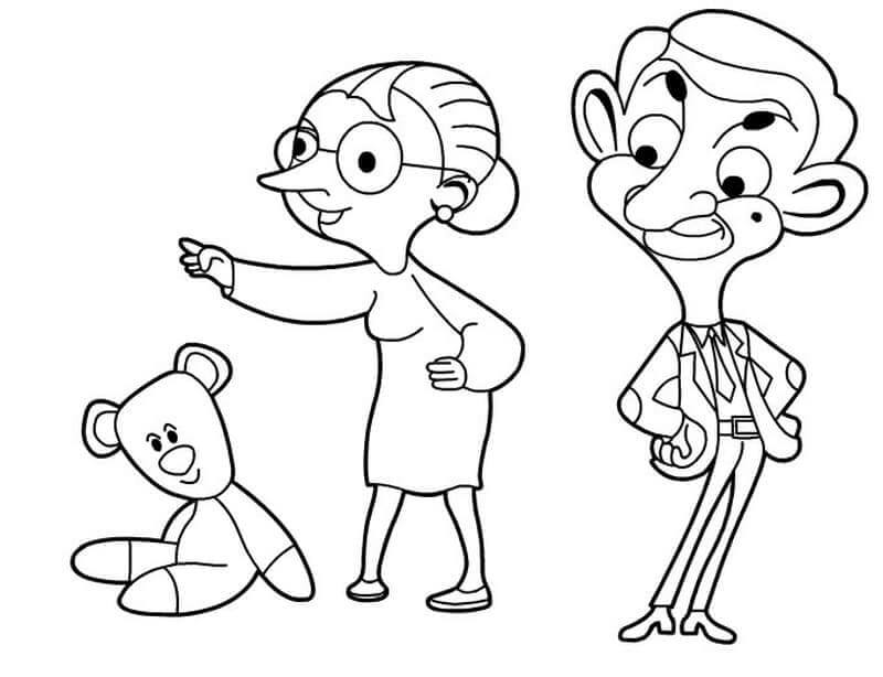 Mr Bean Nyomtatható Gyerekeknek