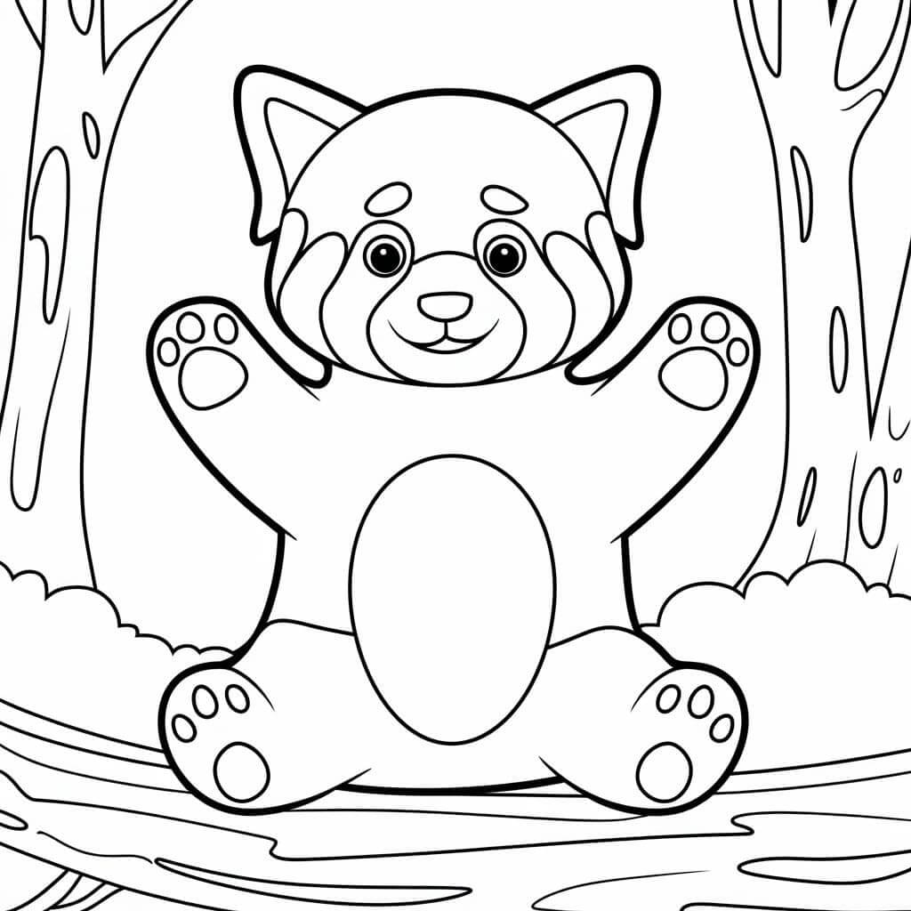 Nyomtasd Vörös Panda