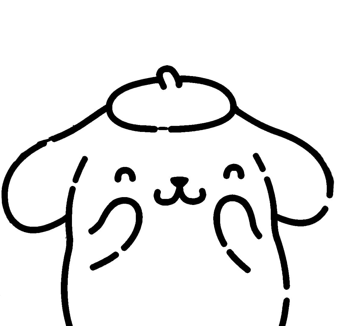 Pompompurin Kiszínezéshez
