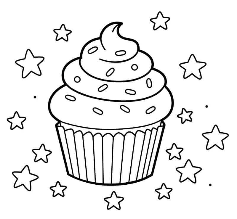 Cupcake színező