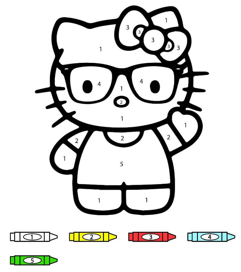 Hello Kitty kifestő szám szerint (10)
