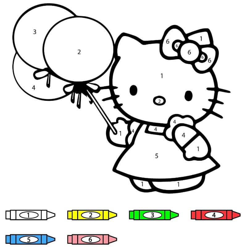 Hello Kitty kifestő szám szerint (13)