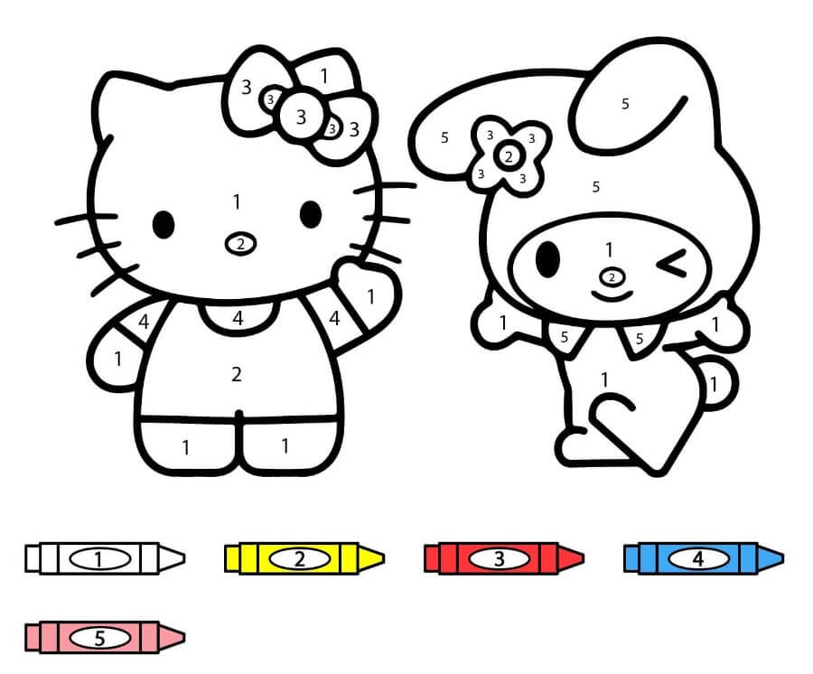 Hello Kitty kifestő szám szerint (14)