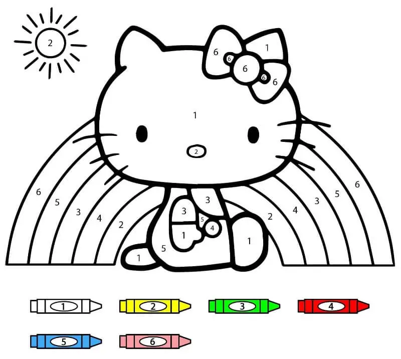 Hello Kitty kifestő szám szerint (15)