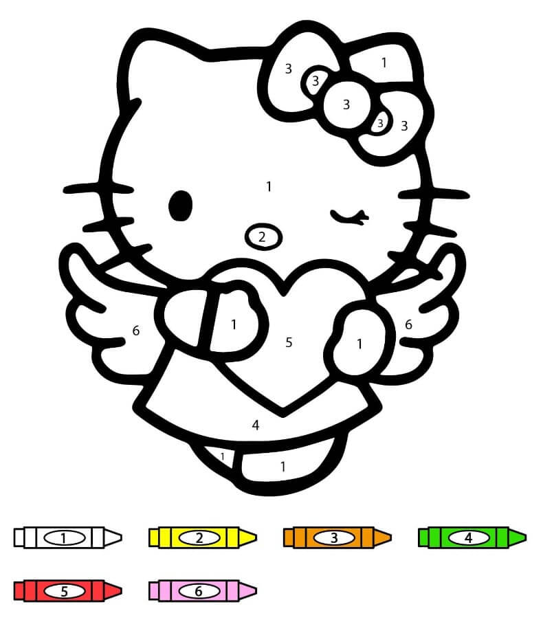Hello Kitty kifestő szám szerint (16)