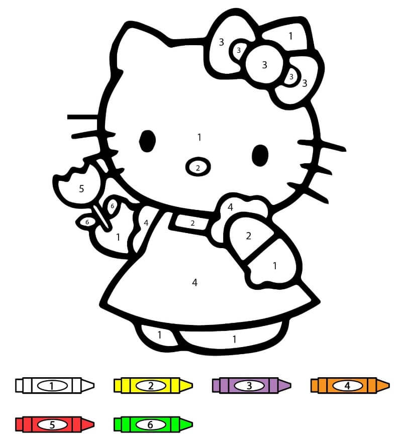 Hello Kitty kifestő szám szerint (19)