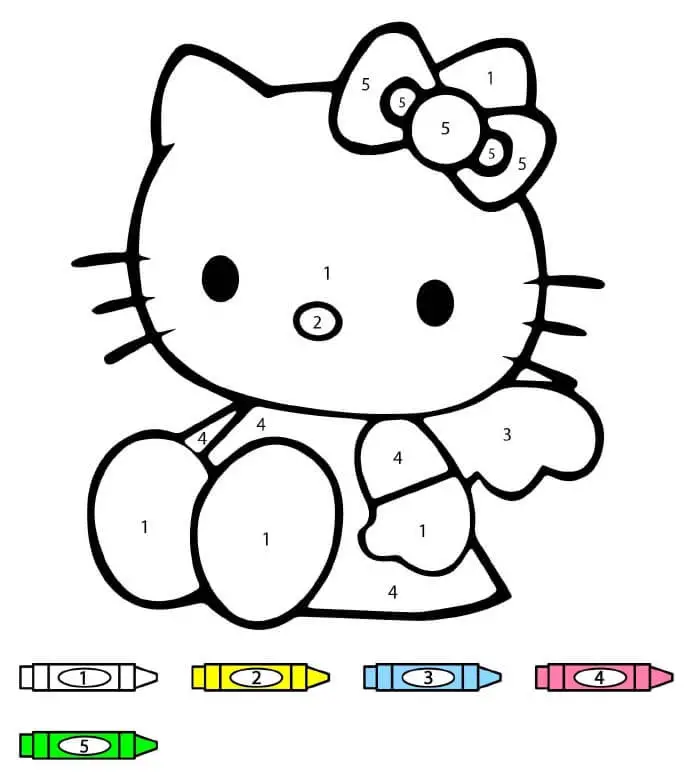Hello Kitty kifestő szám szerint (2)