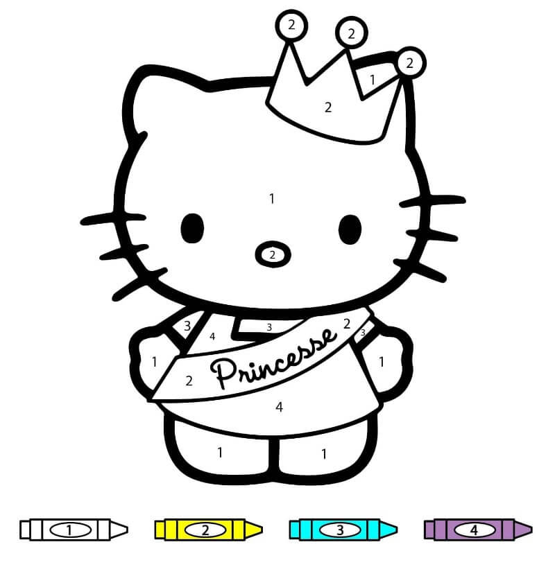 Hello Kitty kifestő szám szerint (20)