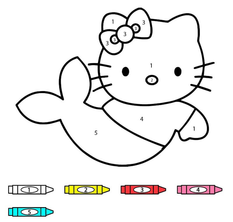 Hello Kitty kifestő szám szerint (24)
