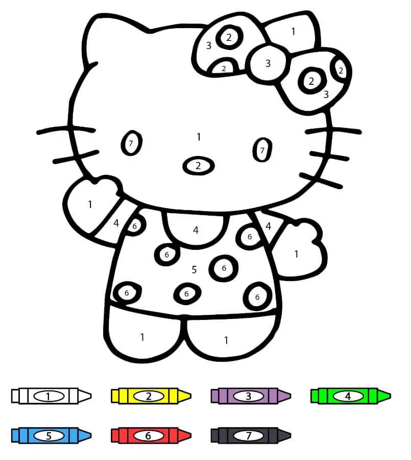 Hello Kitty kifestő szám szerint (29)
