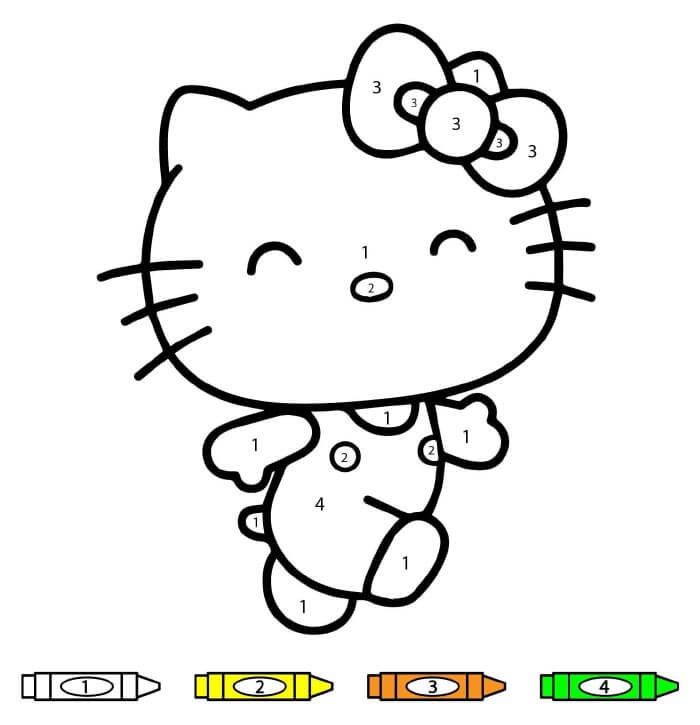 Hello Kitty kifestő szám szerint (3)