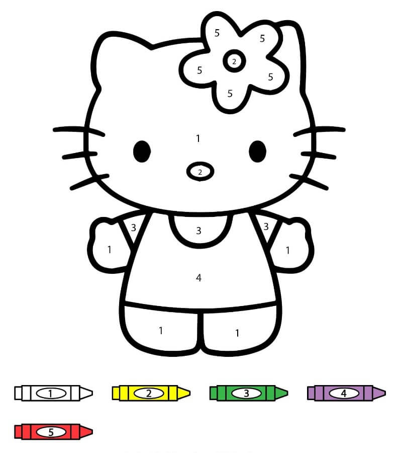 Hello Kitty kifestő szám szerint (30)