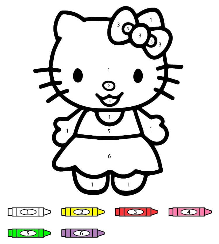 Hello Kitty kifestő szám szerint (31)