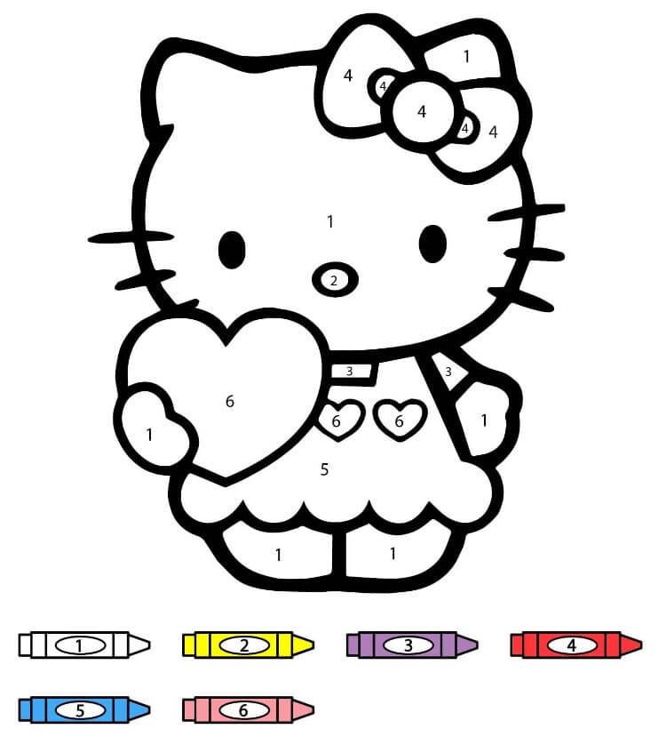 Hello Kitty kifestő szám szerint (32)