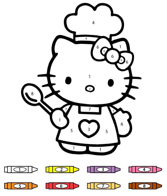 Hello Kitty kifestő szám szerint (4)