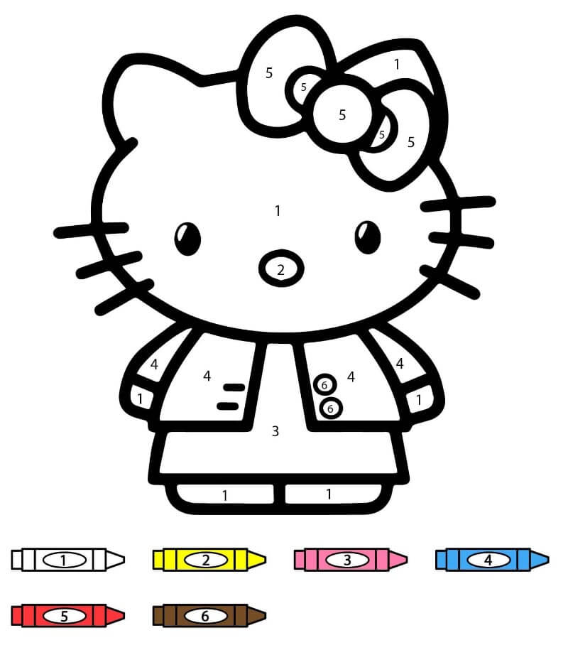 Hello Kitty kifestő szám szerint (6)